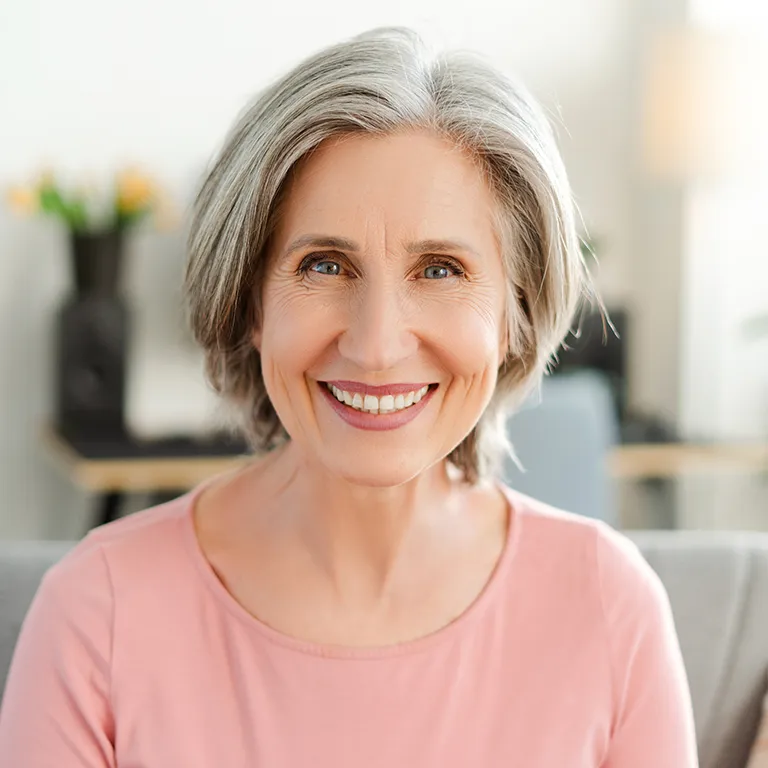 Image of an elderly woman smiling