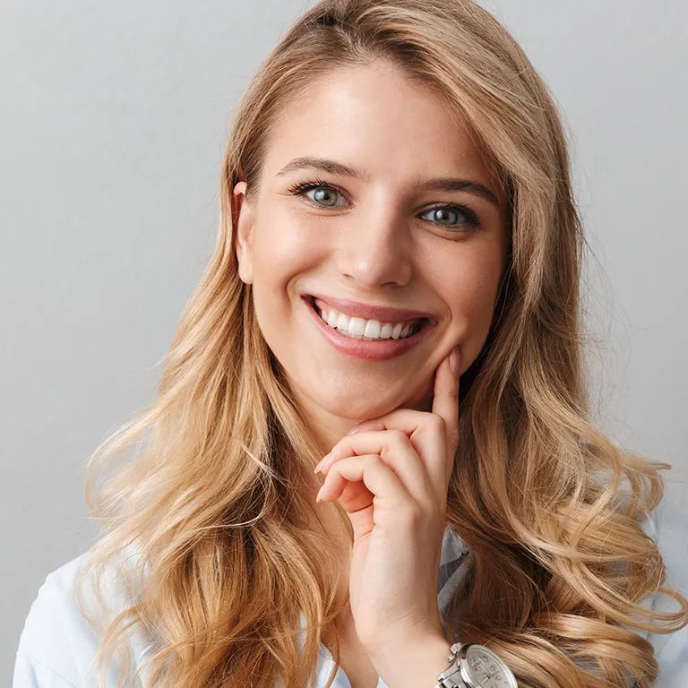 Image of a woman smiling