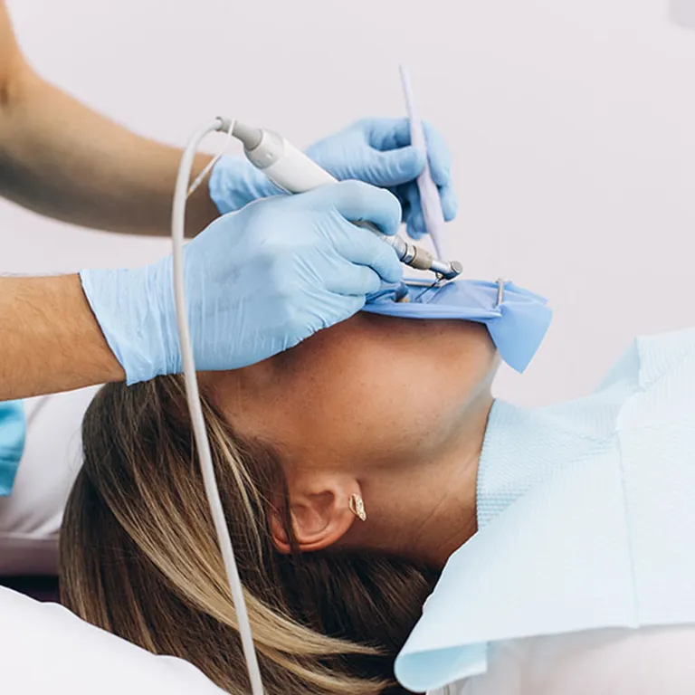 Image of a woman receiving oral sedation