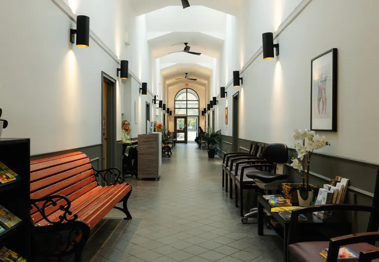 hallway waiting area