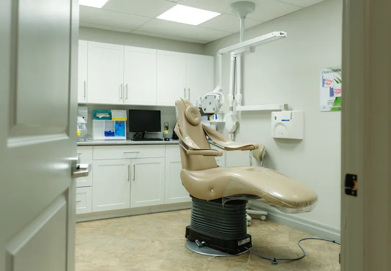 room with dentist chair