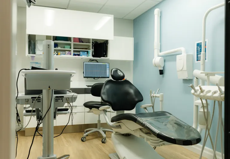 room with dentist chair